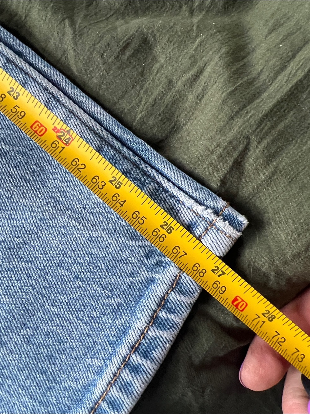 Levi's Wedgie Straight Jeans High Rise Button Fly Wash Size 30 - Picture 8 of 9